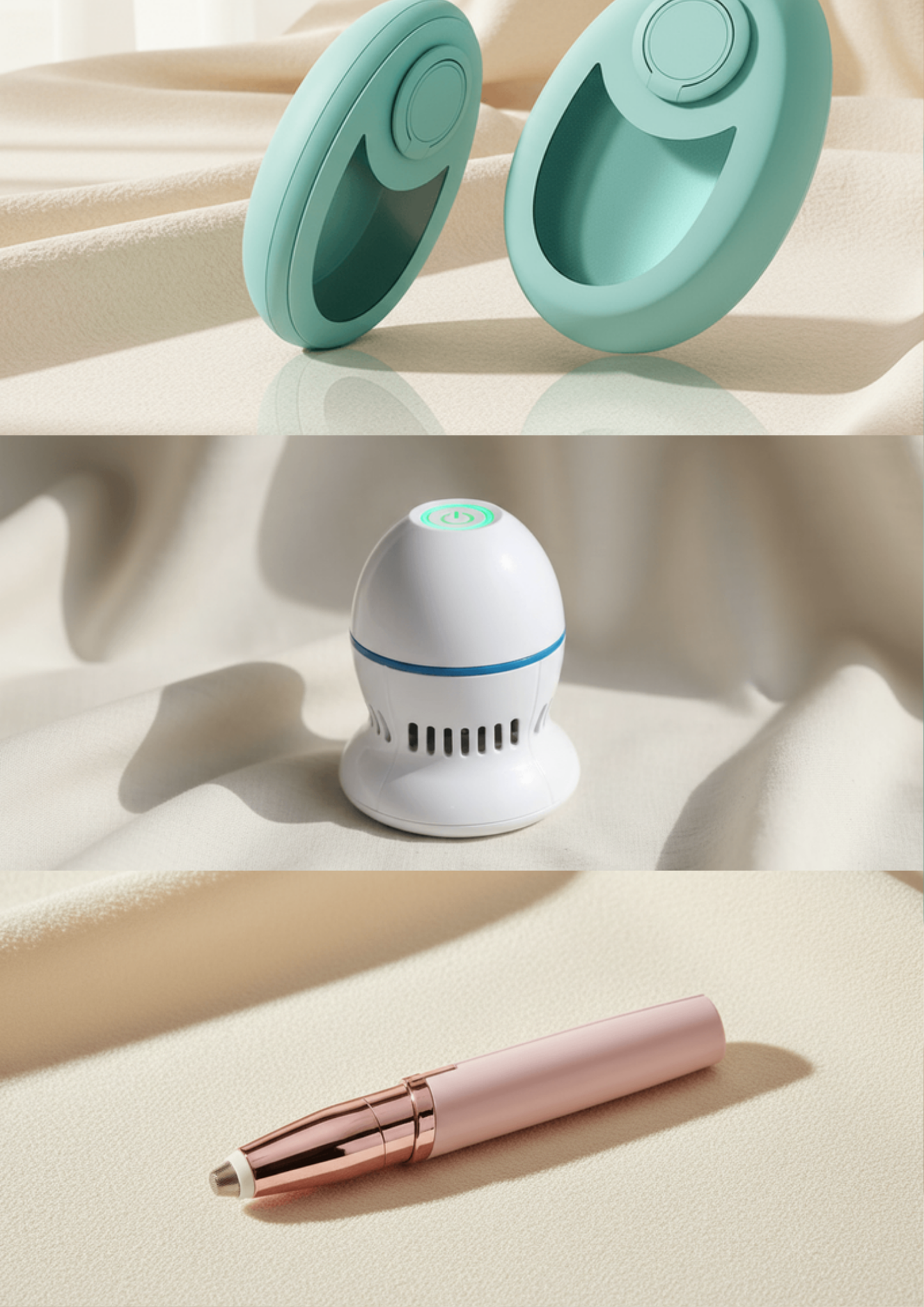 Smooth Head-to-Toe — crystal hair eraser, electric foot file and eyebrow trimmer