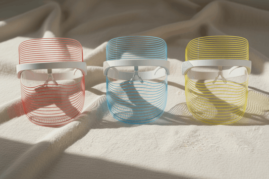 3-in-1 LED Mask For Skin Rejuvenation, Face Whitening & Anti Aging